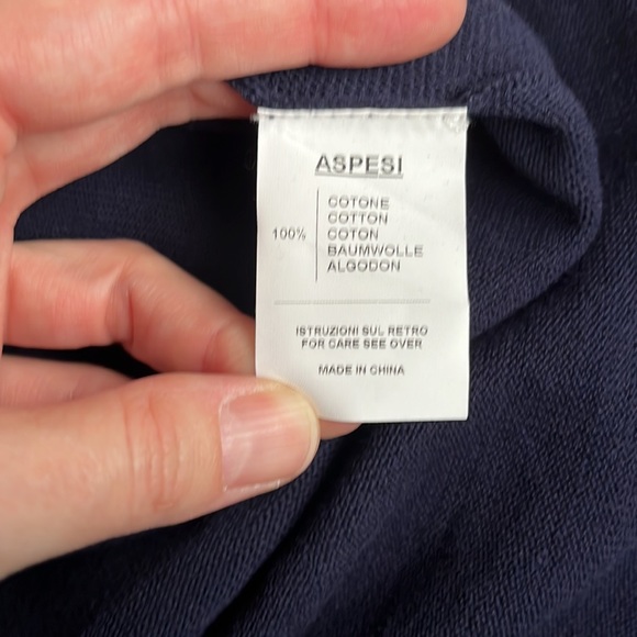 NWT Women’s ASPESI Oxford knit Maglia A-Line Maxi Skirt / Navy / Small - Picture 10 of 15